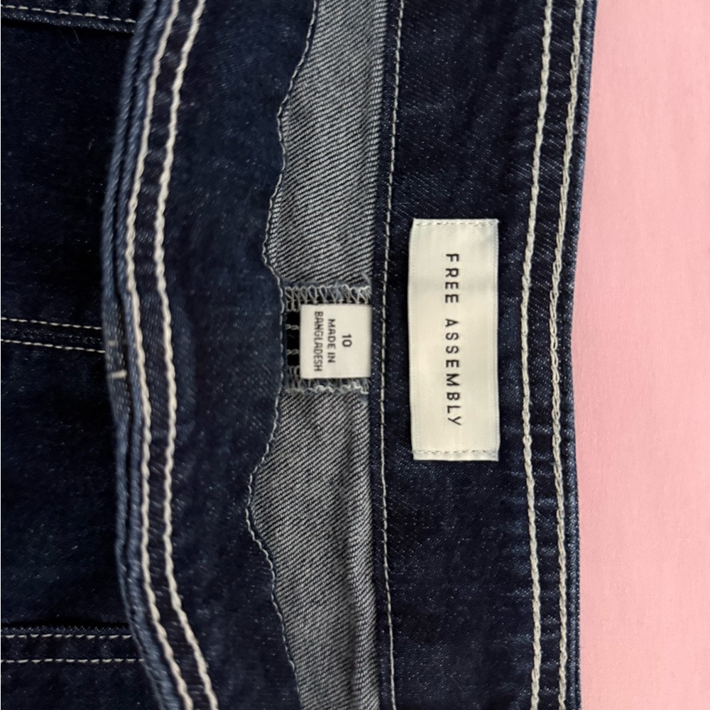 Free Assembly Women's Mini Skirt - Dark Blue